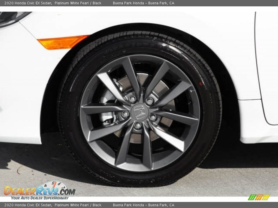 2020 Honda Civic EX Sedan Platinum White Pearl / Black Photo #14