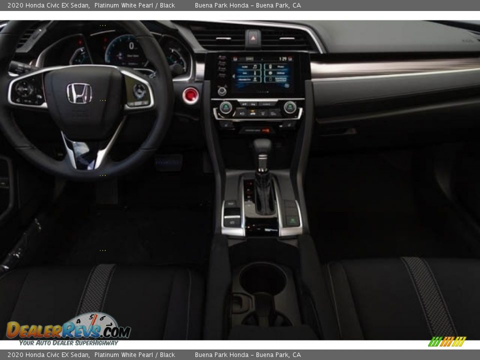 2020 Honda Civic EX Sedan Platinum White Pearl / Black Photo #19