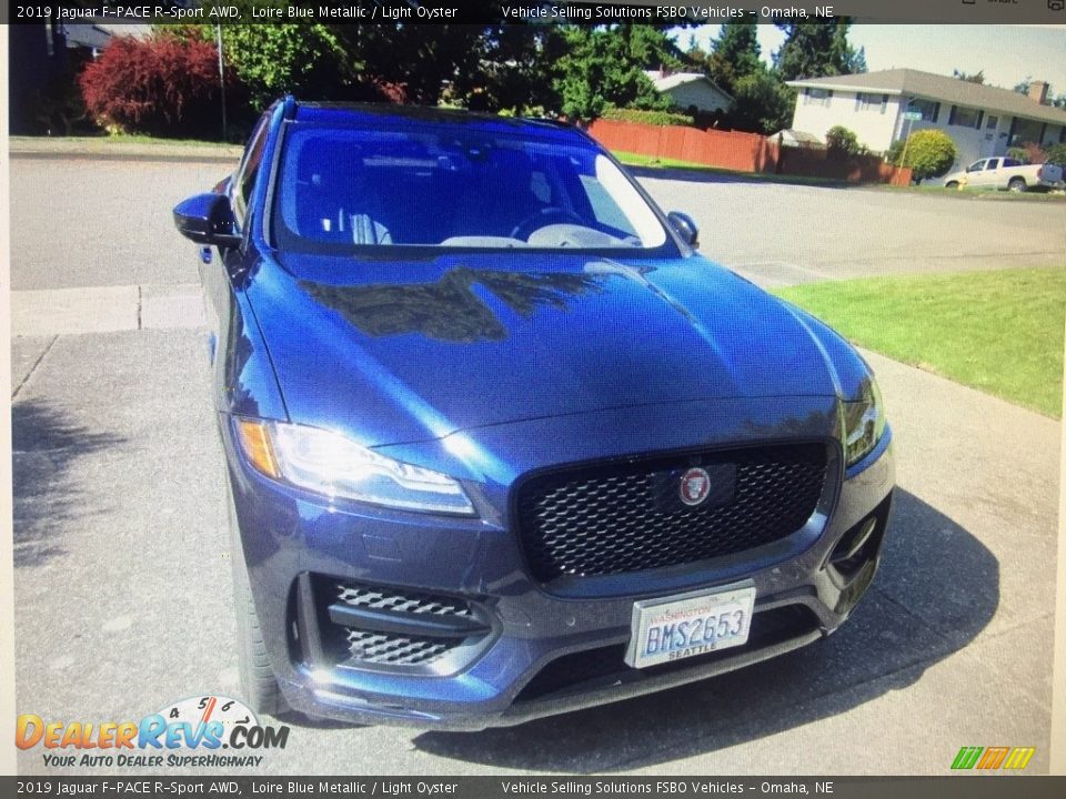 2019 Jaguar F-PACE R-Sport AWD Loire Blue Metallic / Light Oyster Photo #1