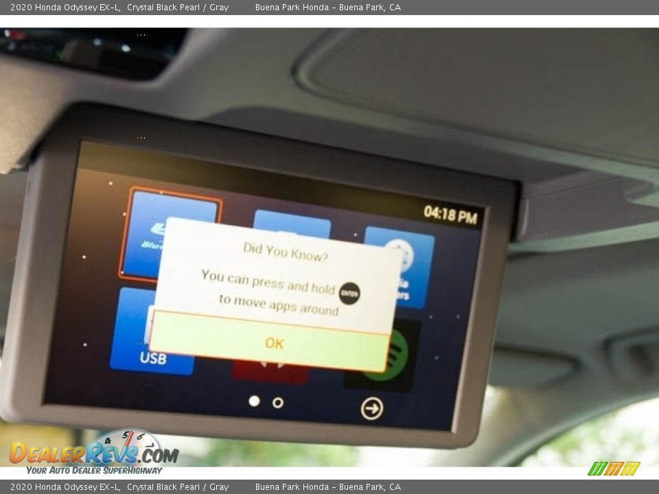 2020 Honda Odyssey EX-L Crystal Black Pearl / Gray Photo #13