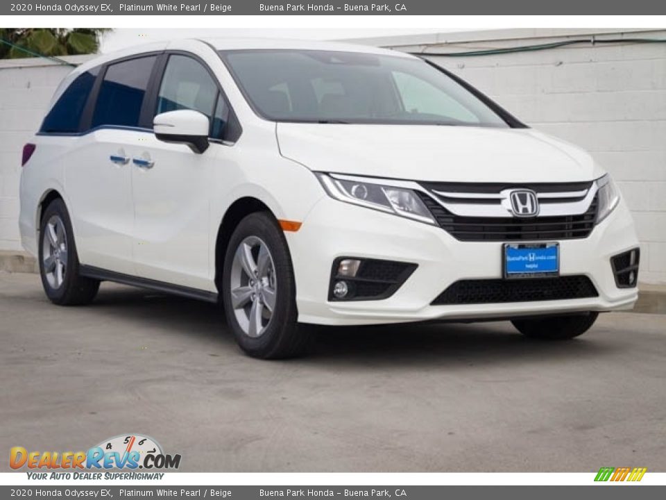 2020 Honda Odyssey EX Platinum White Pearl / Beige Photo #1