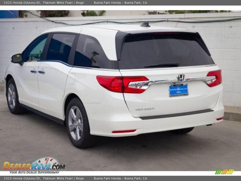 2020 Honda Odyssey EX Platinum White Pearl / Beige Photo #2