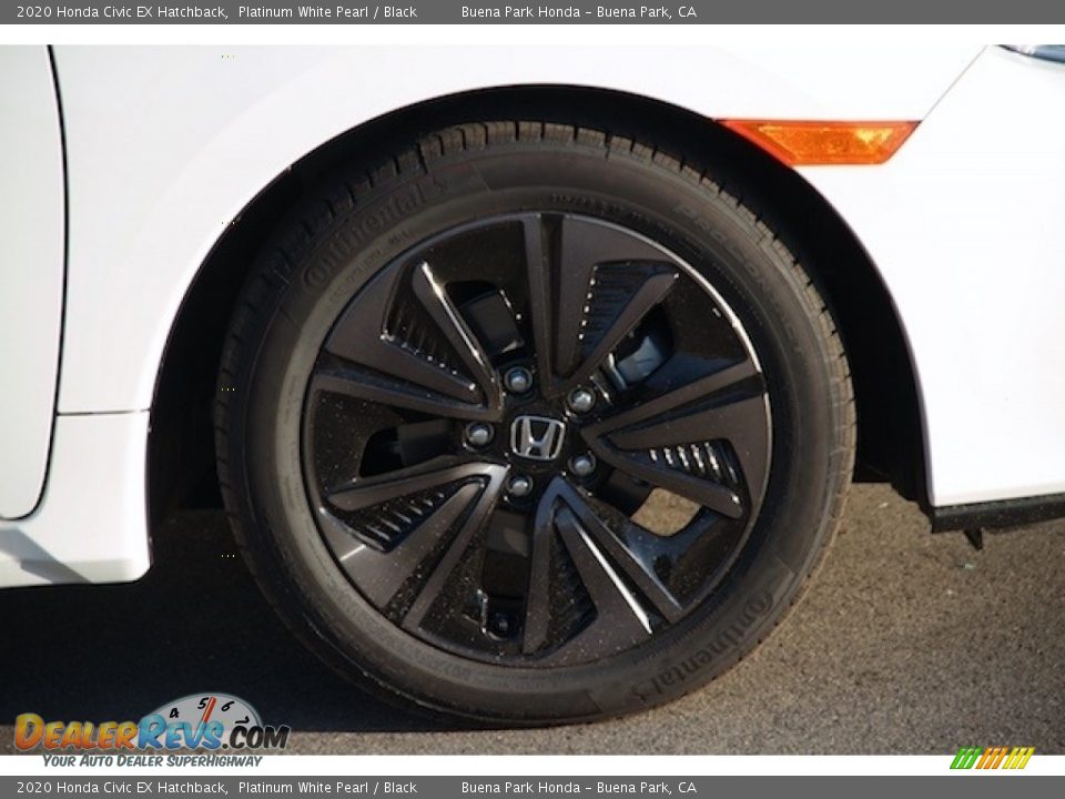 2020 Honda Civic EX Hatchback Platinum White Pearl / Black Photo #4