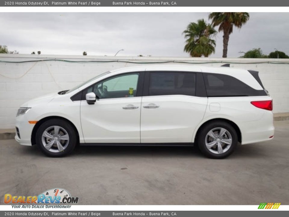 2020 Honda Odyssey EX Platinum White Pearl / Beige Photo #5