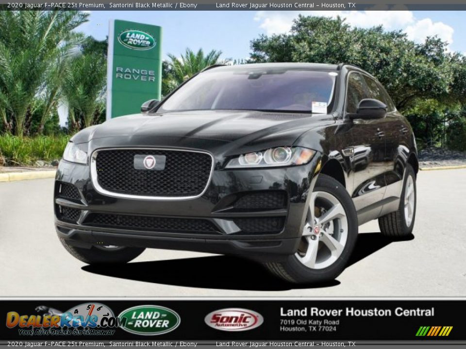 2020 Jaguar F-PACE 25t Premium Santorini Black Metallic / Ebony Photo #1