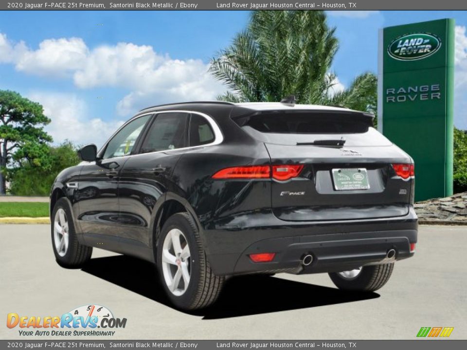 2020 Jaguar F-PACE 25t Premium Santorini Black Metallic / Ebony Photo #4