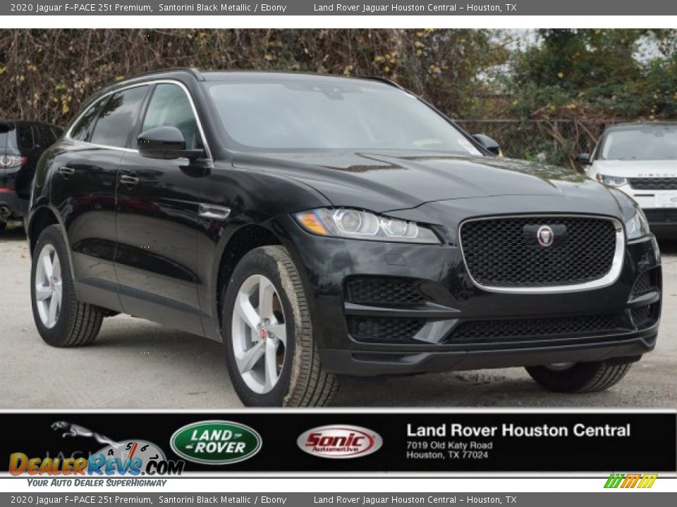 2020 Jaguar F-PACE 25t Premium Santorini Black Metallic / Ebony Photo #6