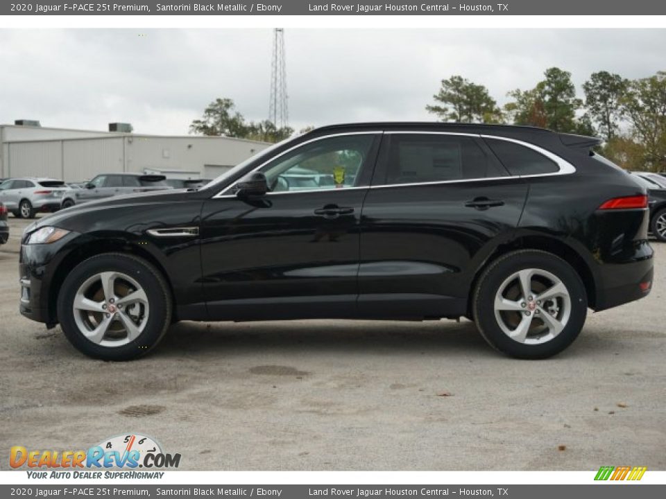 2020 Jaguar F-PACE 25t Premium Santorini Black Metallic / Ebony Photo #7