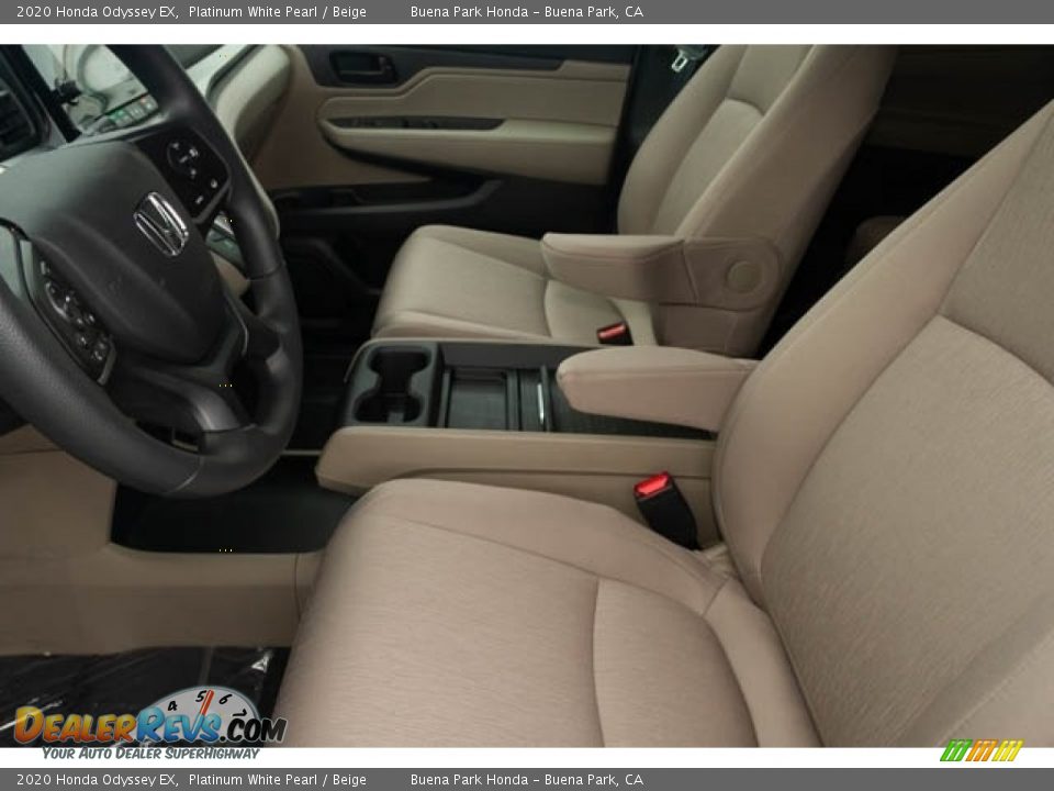 2020 Honda Odyssey EX Platinum White Pearl / Beige Photo #16