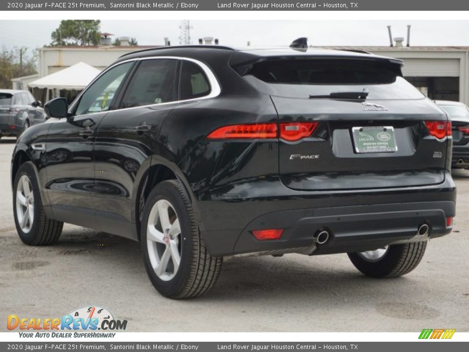 2020 Jaguar F-PACE 25t Premium Santorini Black Metallic / Ebony Photo #8