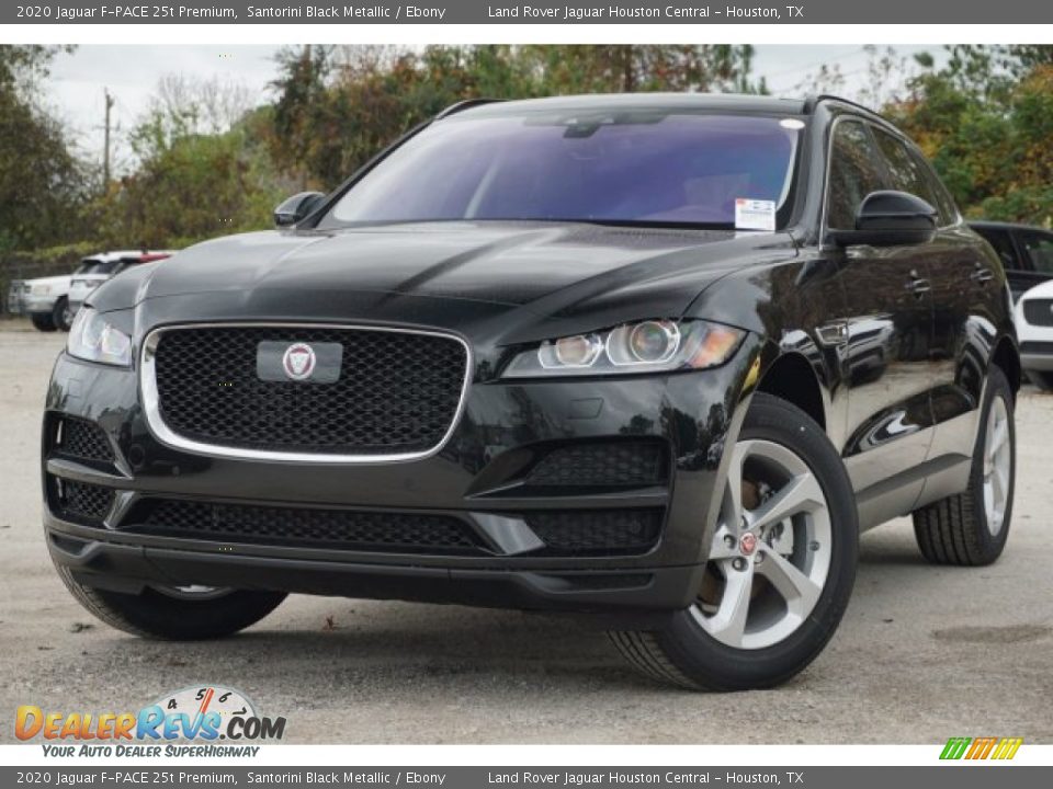 2020 Jaguar F-PACE 25t Premium Santorini Black Metallic / Ebony Photo #11