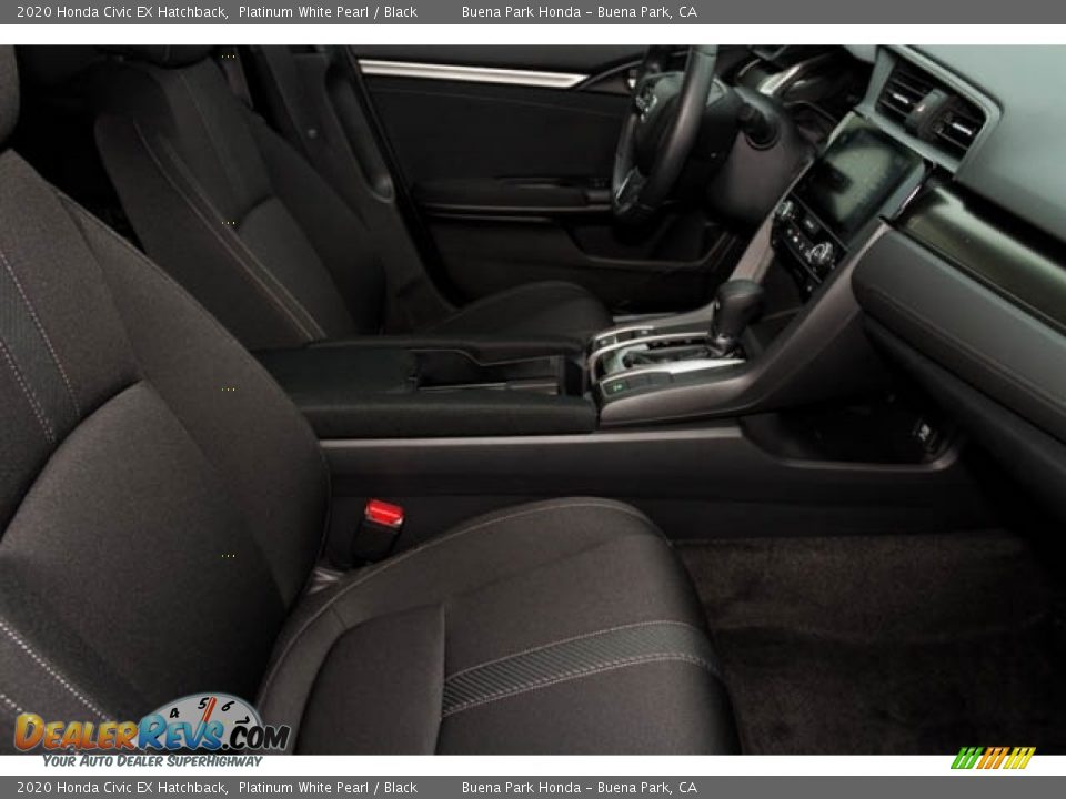 2020 Honda Civic EX Hatchback Platinum White Pearl / Black Photo #21