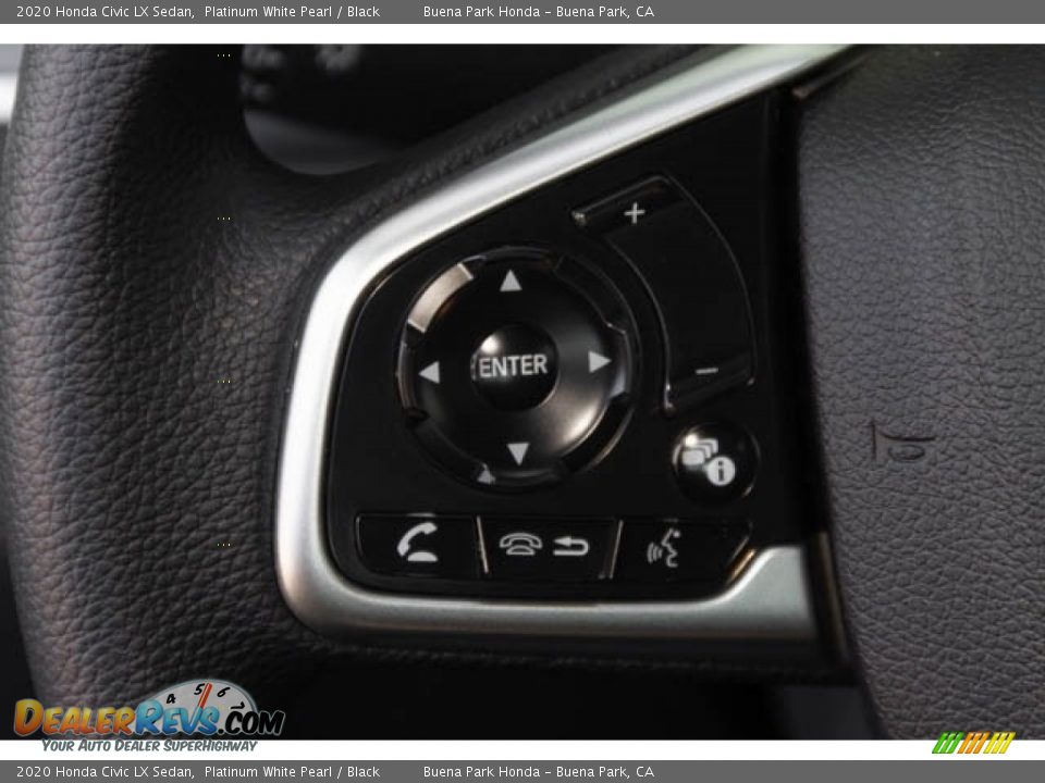 2020 Honda Civic LX Sedan Platinum White Pearl / Black Photo #21