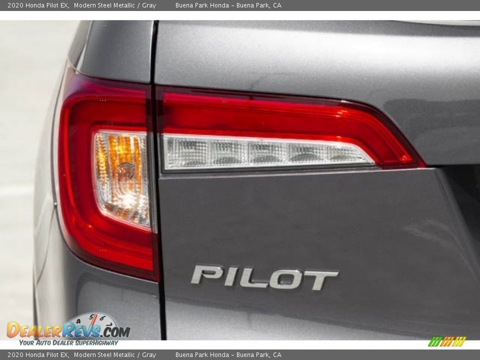 2020 Honda Pilot EX Modern Steel Metallic / Gray Photo #7