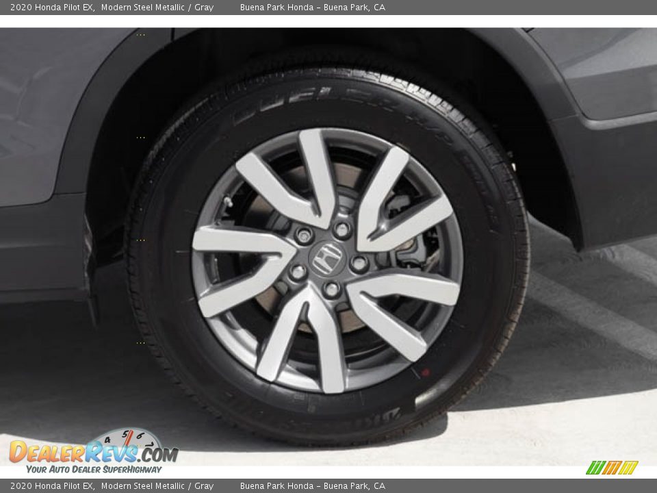 2020 Honda Pilot EX Modern Steel Metallic / Gray Photo #12