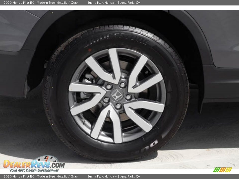 2020 Honda Pilot EX Modern Steel Metallic / Gray Photo #13