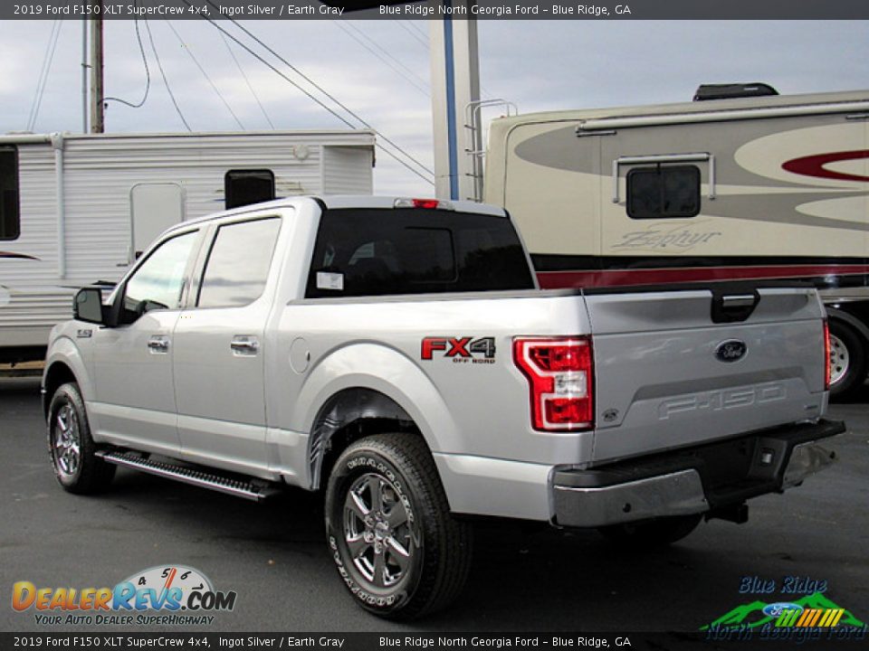 2019 Ford F150 XLT SuperCrew 4x4 Ingot Silver / Earth Gray Photo #3