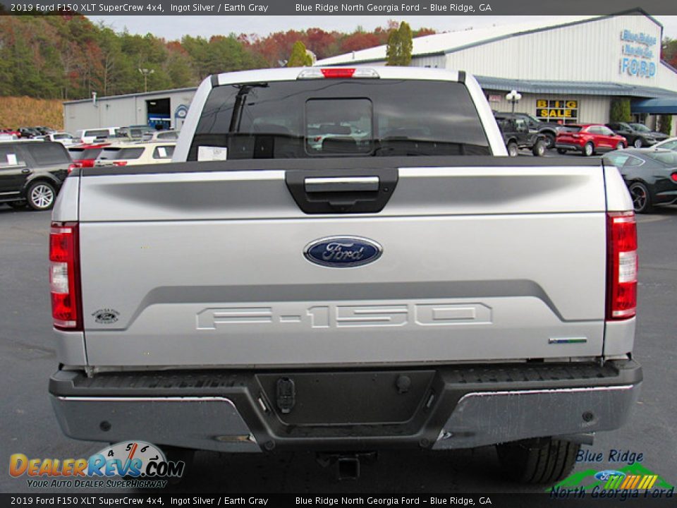 2019 Ford F150 XLT SuperCrew 4x4 Ingot Silver / Earth Gray Photo #4