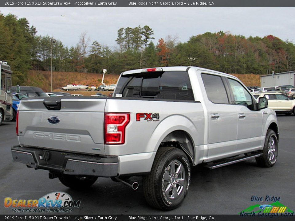 2019 Ford F150 XLT SuperCrew 4x4 Ingot Silver / Earth Gray Photo #5