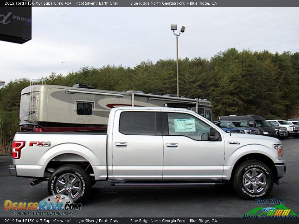 2019 Ford F150 XLT SuperCrew 4x4 Ingot Silver / Earth Gray Photo #6