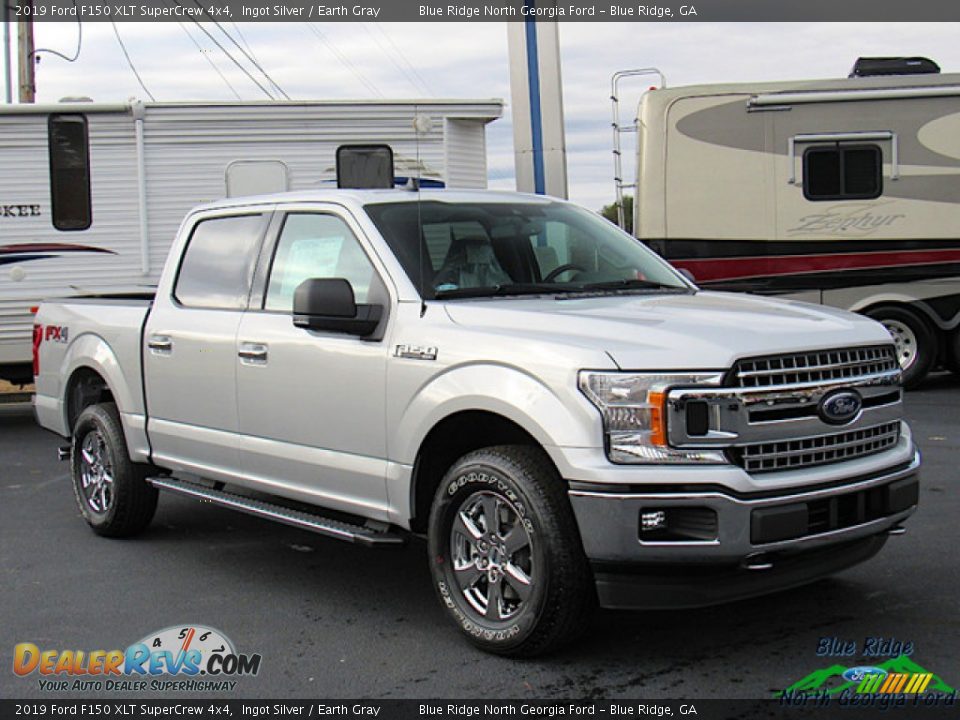 2019 Ford F150 XLT SuperCrew 4x4 Ingot Silver / Earth Gray Photo #7