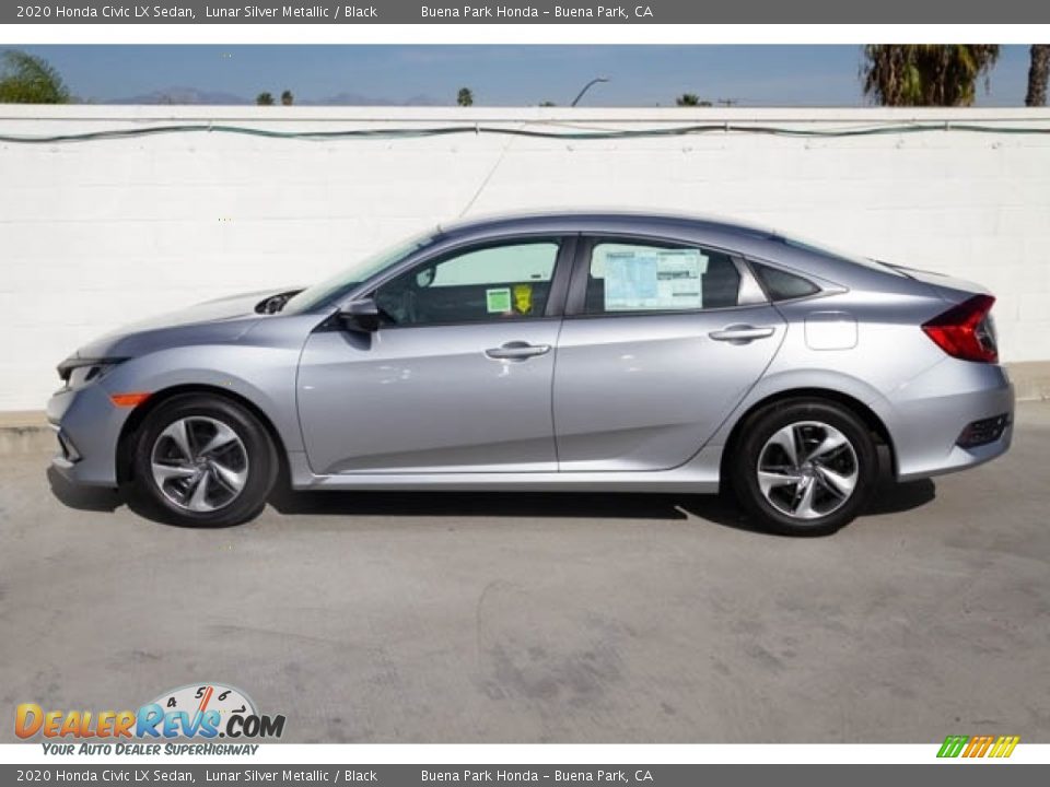 2020 Honda Civic LX Sedan Lunar Silver Metallic / Black Photo #5