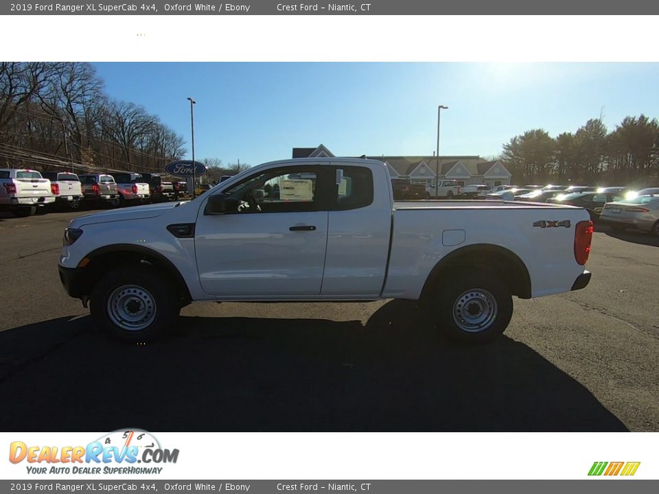 2019 Ford Ranger XL SuperCab 4x4 Oxford White / Ebony Photo #4