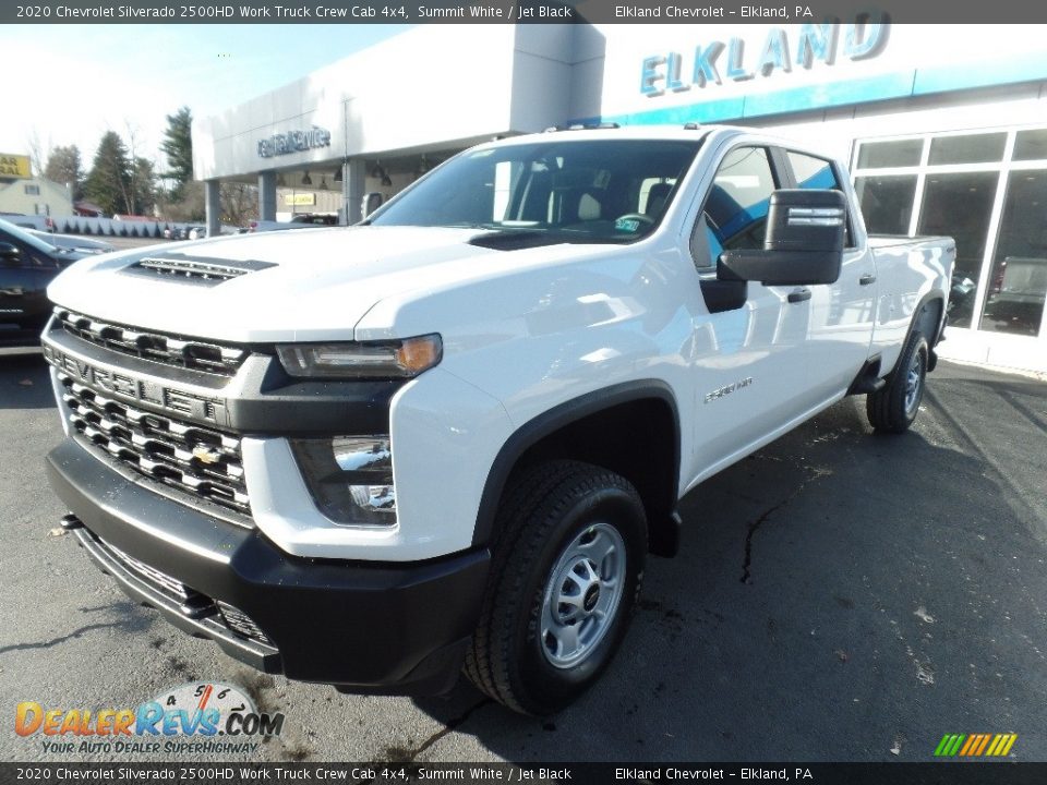 2020 Chevrolet Silverado 2500HD Work Truck Crew Cab 4x4 Summit White / Jet Black Photo #3