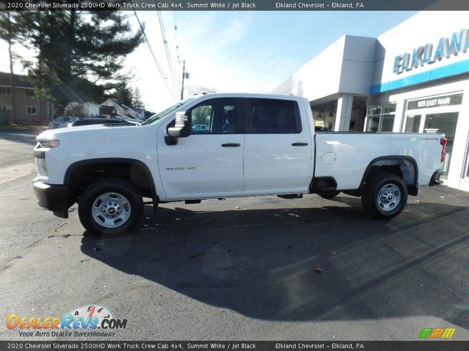 2020 Chevrolet Silverado 2500HD Work Truck Crew Cab 4x4 Summit White / Jet Black Photo #4
