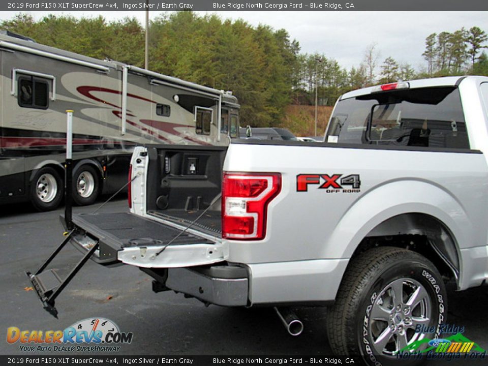 2019 Ford F150 XLT SuperCrew 4x4 Ingot Silver / Earth Gray Photo #13