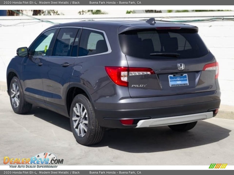 2020 Honda Pilot EX-L Modern Steel Metallic / Black Photo #2