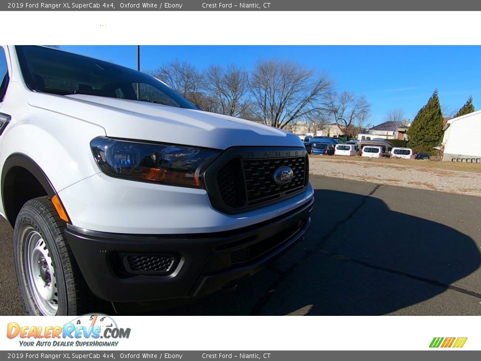 2019 Ford Ranger XL SuperCab 4x4 Oxford White / Ebony Photo #27
