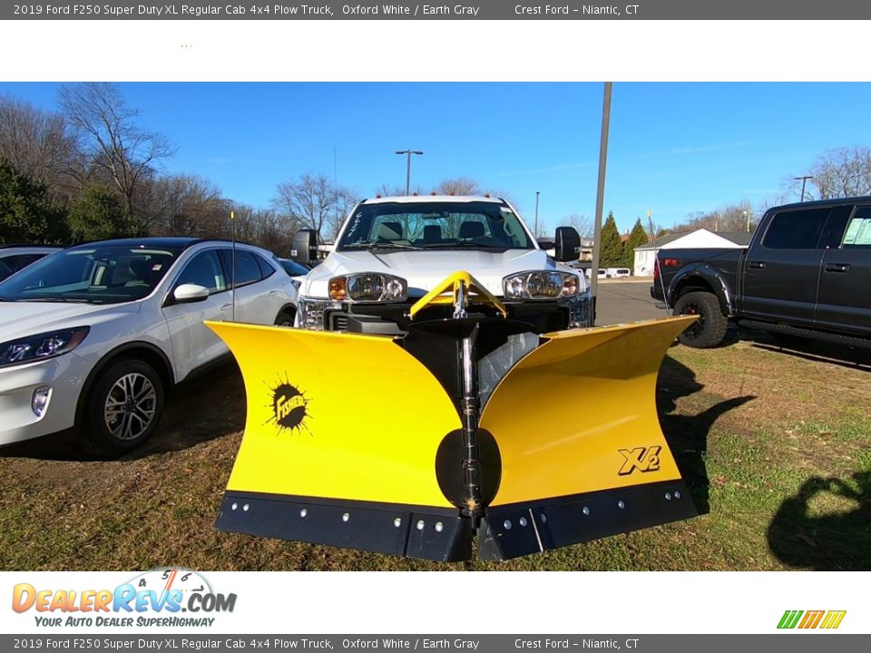 Oxford White 2019 Ford F250 Super Duty XL Regular Cab 4x4 Plow Truck Photo #2