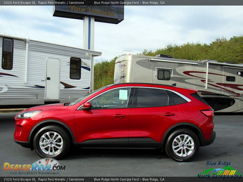 2020 Ford Escape SE Rapid Red Metallic / Sandstone Photo #2