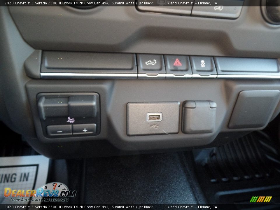 2020 Chevrolet Silverado 2500HD Work Truck Crew Cab 4x4 Summit White / Jet Black Photo #35