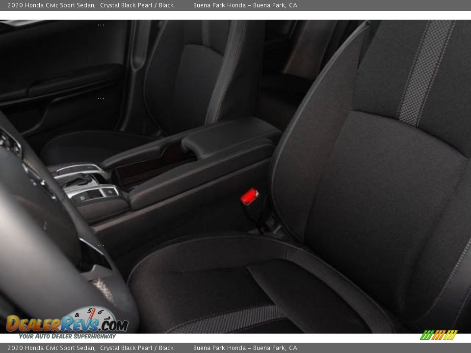 2020 Honda Civic Sport Sedan Crystal Black Pearl / Black Photo #25