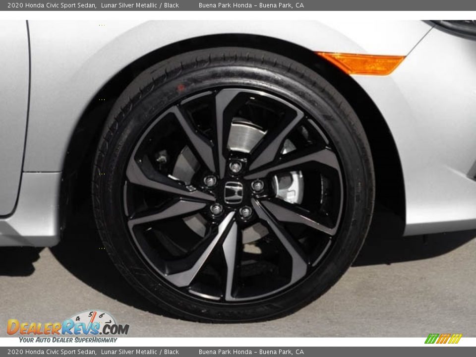 2020 Honda Civic Sport Sedan Lunar Silver Metallic / Black Photo #12