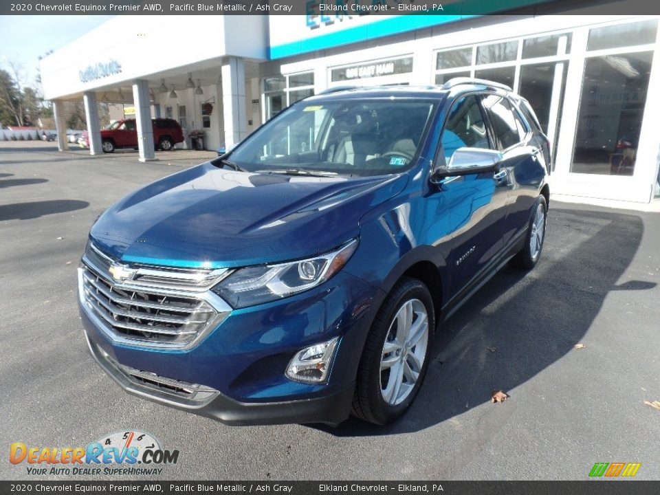 2020 Chevrolet Equinox Premier AWD Pacific Blue Metallic / Ash Gray Photo #3