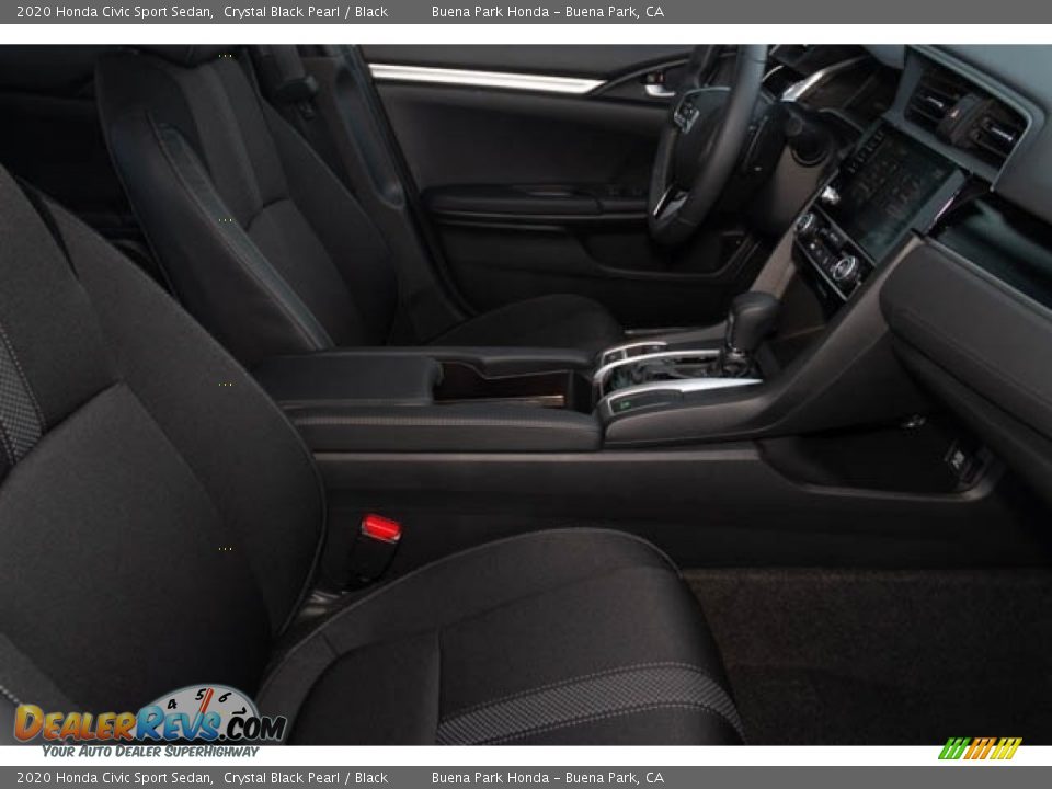2020 Honda Civic Sport Sedan Crystal Black Pearl / Black Photo #30