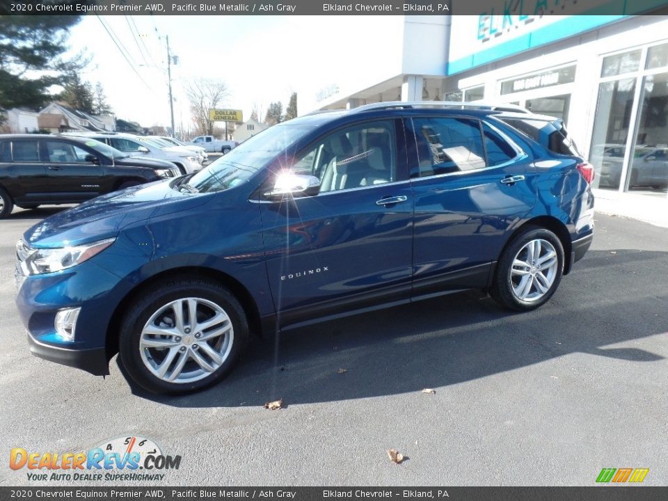2020 Chevrolet Equinox Premier AWD Pacific Blue Metallic / Ash Gray Photo #4