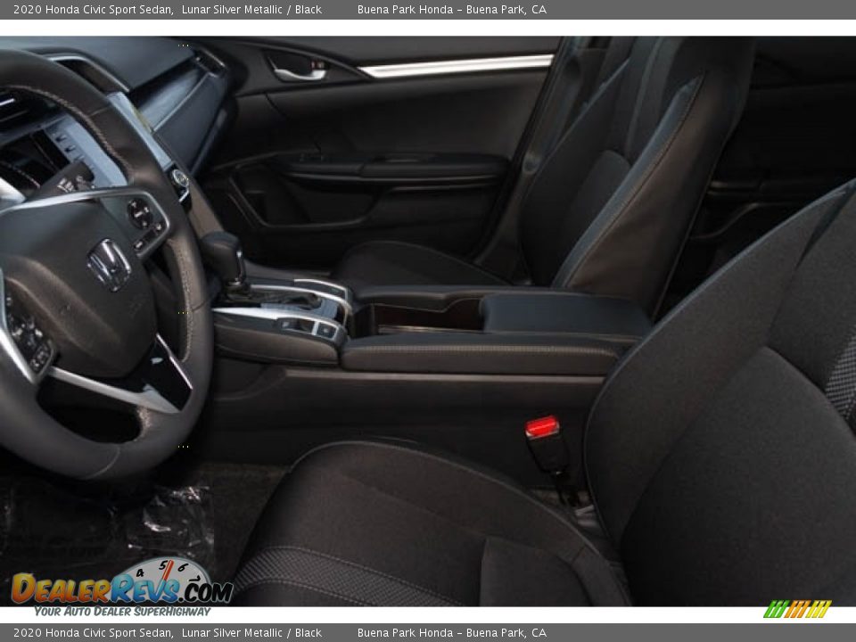 2020 Honda Civic Sport Sedan Lunar Silver Metallic / Black Photo #16