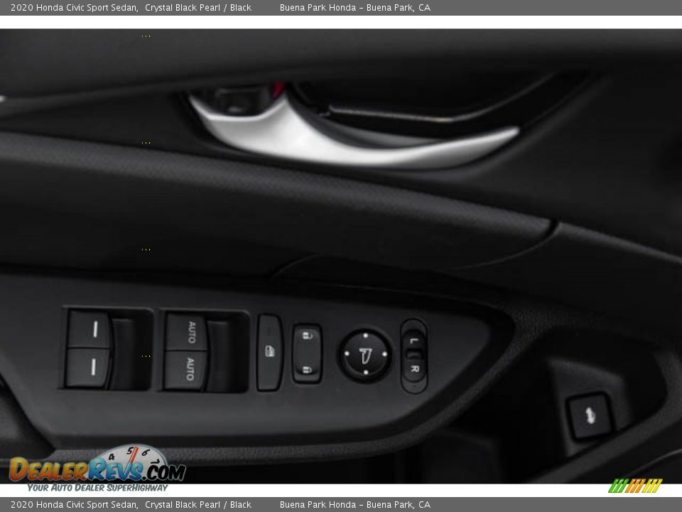 2020 Honda Civic Sport Sedan Crystal Black Pearl / Black Photo #34