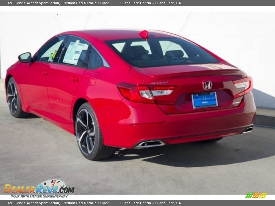 2020 Honda Accord Sport Sedan Radiant Red Metallic / Black Photo #2