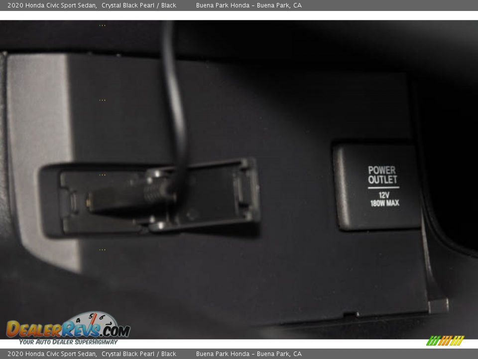 2020 Honda Civic Sport Sedan Crystal Black Pearl / Black Photo #24