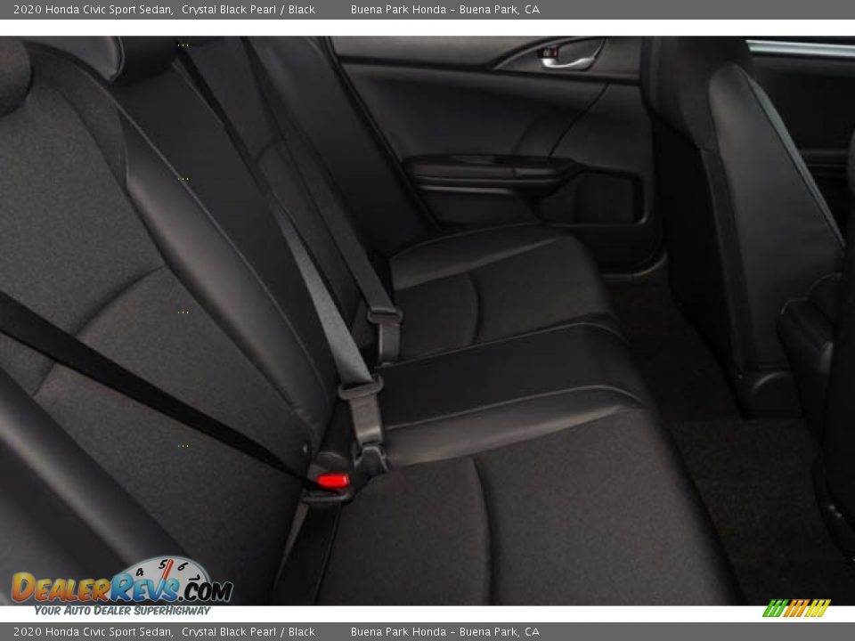 2020 Honda Civic Sport Sedan Crystal Black Pearl / Black Photo #28