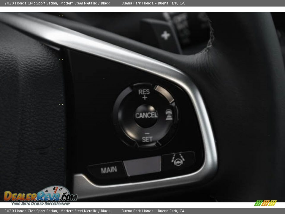 2020 Honda Civic Sport Sedan Modern Steel Metallic / Black Photo #22