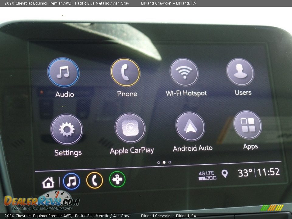 2020 Chevrolet Equinox Premier AWD Pacific Blue Metallic / Ash Gray Photo #31