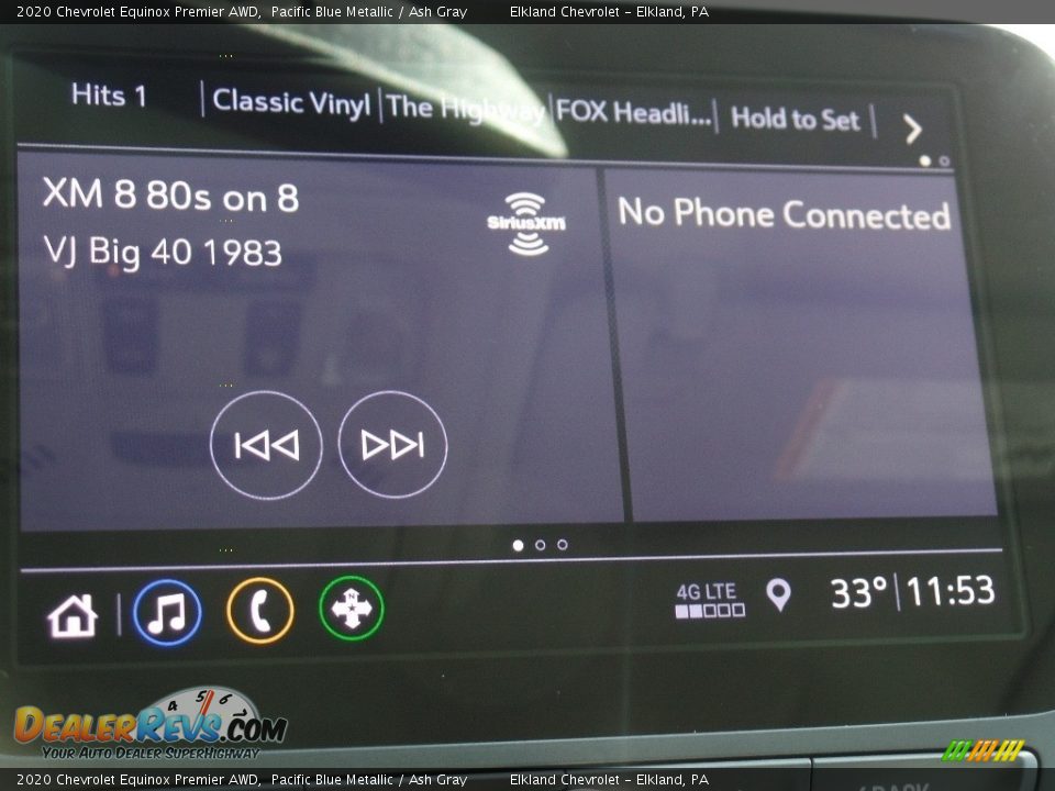 2020 Chevrolet Equinox Premier AWD Pacific Blue Metallic / Ash Gray Photo #33