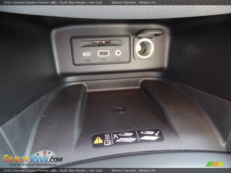 2020 Chevrolet Equinox Premier AWD Pacific Blue Metallic / Ash Gray Photo #36