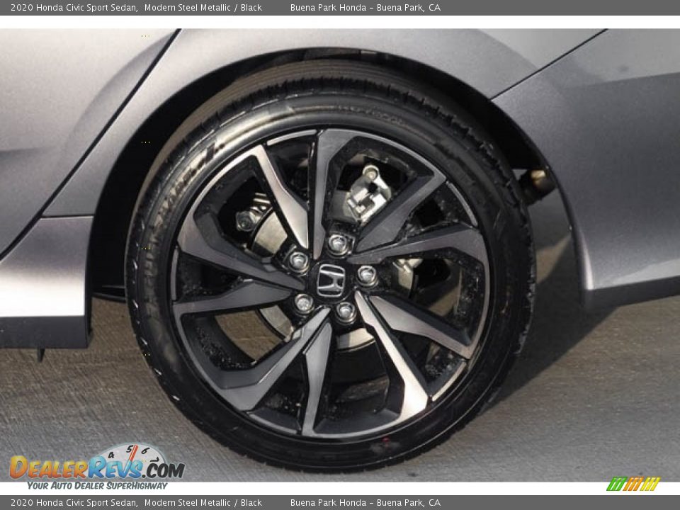 2020 Honda Civic Sport Sedan Modern Steel Metallic / Black Photo #14